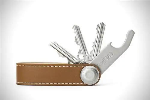 Кожаный органайзер для ключей Orbitkey премиум-класса