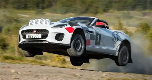 Раллийный автомобиль Jaguar F-Type