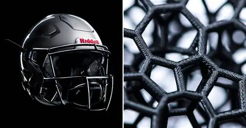 Подкладка футбольного шлема Riddell X Carbon, напечатанная на 3D-принтере