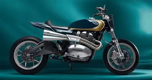 Взгляните на этот элегантный агрессивный кастомный перехватчик Royal Enfield (&)