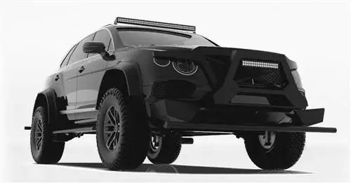 Черный Bentayga² из углеродного волокна - настоящий роскошный танк