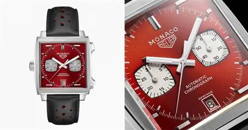 Часы Tag Heuer’s 50th Anniversary Monaco получили красную версию’80s Edition