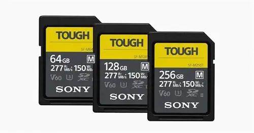 Серия Sony’s SF-M - самая прочная SD-карта UHS-II в мире’s