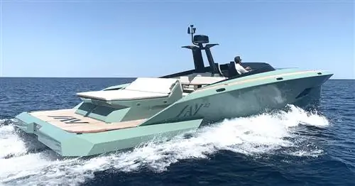 Эта роскошная моторная лодка мощностью 966 л.с. вдохновлена современными суперкарами