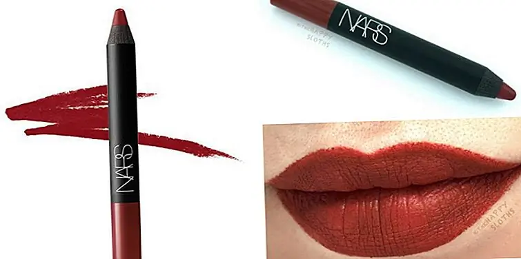 NARS потребляет красный бархатный матовый карандаш для губ