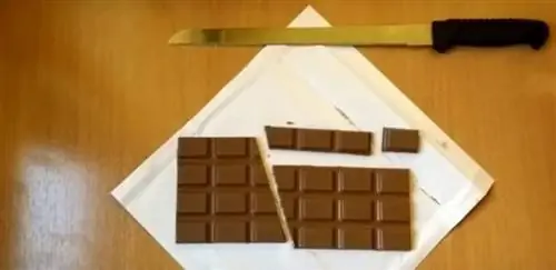 Пошаговый трюк с плиткой шоколада