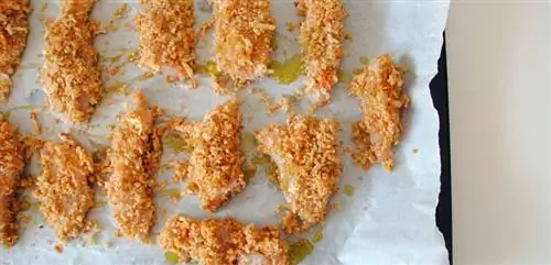 Куриные полоски в кляре из киноа Куриные полоски в кляре из киноа