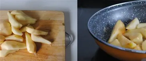 Груши в карамели с сыром маскарпоне Груши в карамели с сыром маскарпоне