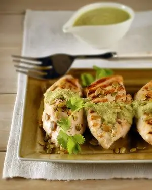 Острая курица-гриль с тыквенным соусом