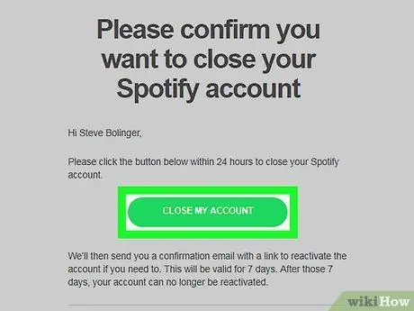 Удалите свою учетную запись Spotify Шаг 18 Удалите свою учетную запись Spotify Шаг 18