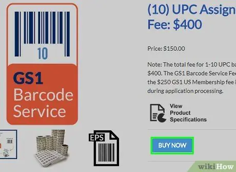 Получение кода UPC Шаг 6 Получение кода UPC Шаг 6