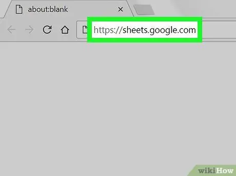 Подсчет ячеек в Google Таблицах на ПК или Mac Шаг 1