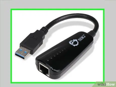 Подключите кабель Ethernet к ноутбуку без порта Ethernet Шаг 1