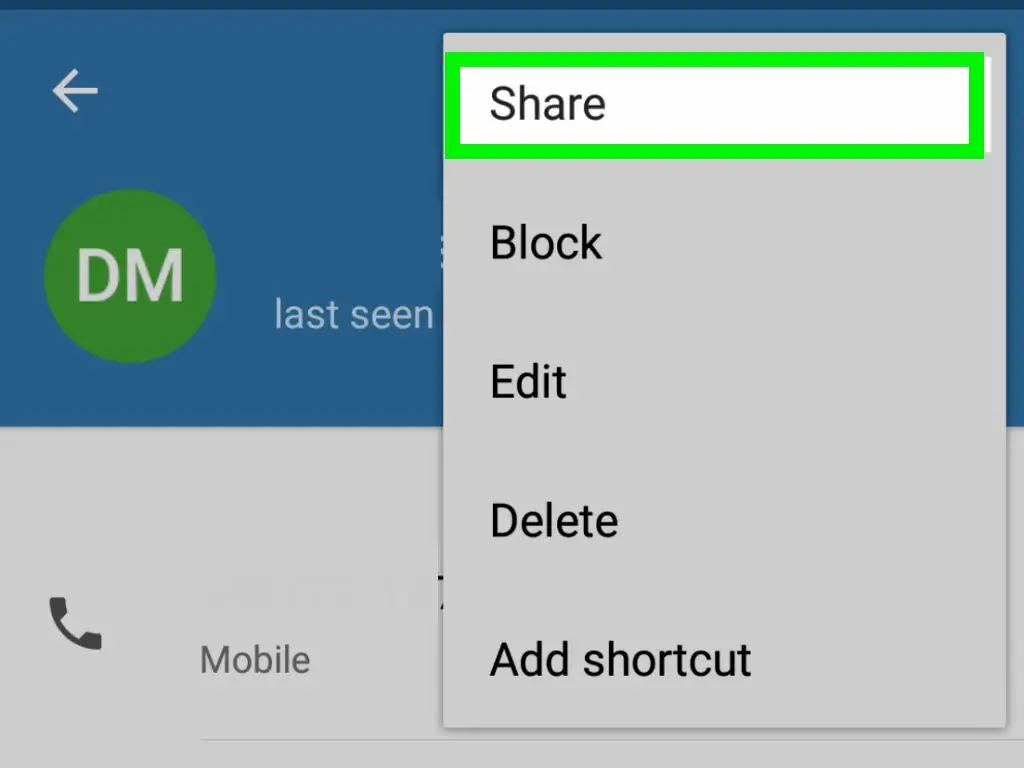 Как найти контакт в Telegram (Android)