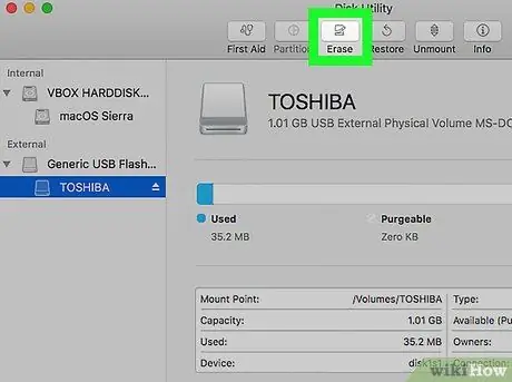 Отформатируйте USB на Mac Шаг 5 Отформатируйте USB на Mac Шаг 5