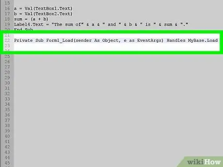 Добавьте два числа в Visual Basic. NET, шаг 7 Добавьте два числа в Visual Basic. NET, шаг 7