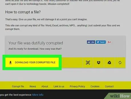 Повредить файл умышленно с помощью Corrupt a File. Net Шаг 5 Повредить файл умышленно с помощью Corrupt a File. Net Шаг 5