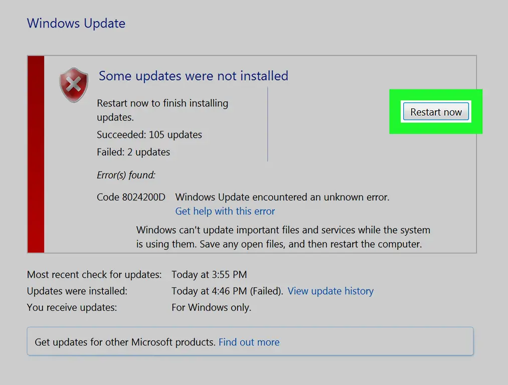 3 способа обновления Windows