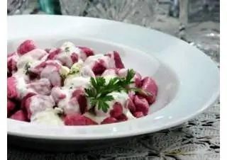свекольные клецки