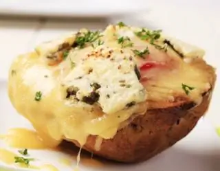 Фаршированный картофель в микроволновке Фаршированный картофель в микроволновке