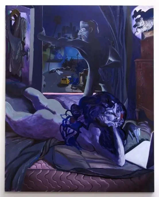 Джастин Джон Грин, Элизиан (2015). Материал для аэрографии и холст, масло. 60 x 48 дюймов
