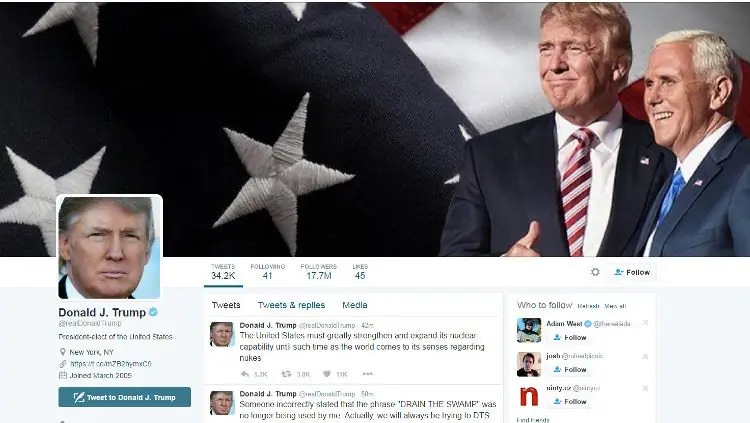 Вот как Дональд Трамп видит Twitter