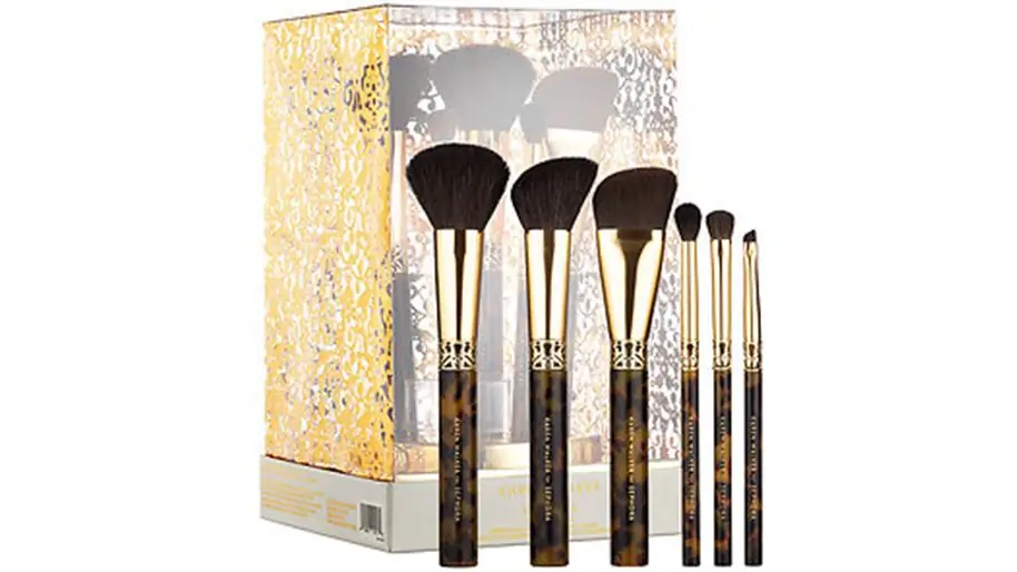Коллекция Sephora: набор кистей для макияжа Karen Walker Amber Craft + подставка Коллекция Sephora: набор кистей для макияжа Karen Walker Amber Craft + подставка