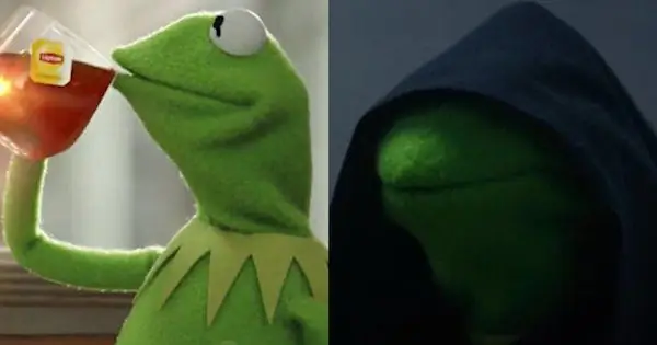 Мем VS. Мем: Злой Кермит VS. «Но это не мое дело»