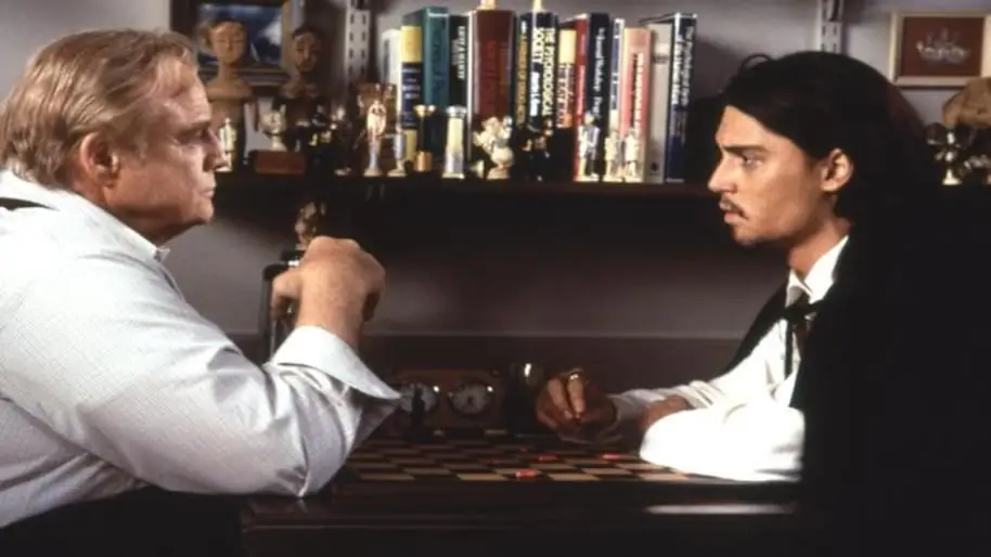 ДОН ЖУАН ДЕМАРКО, Марлон Брандо, Джонни Депп, 1995, (с) New Line Cinema ДОН ЖУАН ДЕМАРКО, Марлон Брандо, Джонни Депп, 1995, (с) New Line Cinema