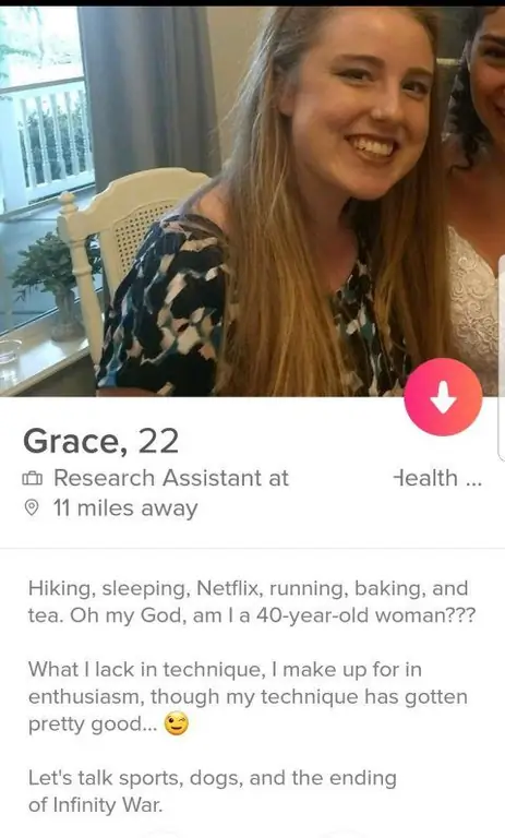 Забавные биографии цыпочек в Tinder