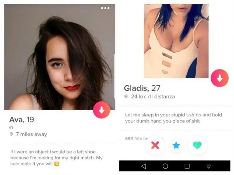 Смешные биографии Tinder из профилей девушек