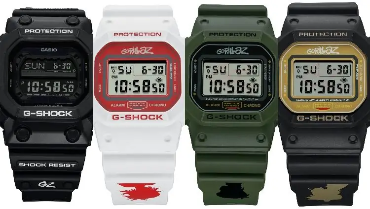 Gorillaz сотрудничает с Casio G-Shock для линейки часов Feel Good