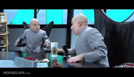 11. Доктор Зло против Скотта Зло в фильме «Остин Пауэрс: Шпион, который меня соблазнил» 11. Доктор Зло против Скотта Зло в фильме «Остин Пауэрс: Шпион, который меня соблазнил»