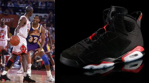 4. Air Jordan VI Infrared (Майкл Джордан) 4. Air Jordan VI Infrared (Майкл Джордан)