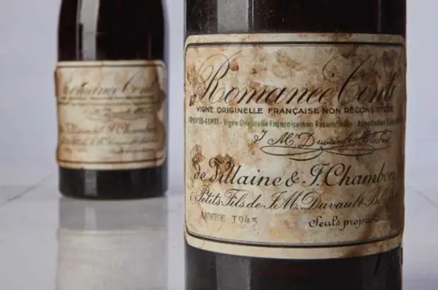 Вино Romanee-Conti 1945 года - 558 000 долларов Вино Romanee-Conti 1945 года - 558 000 долларов
