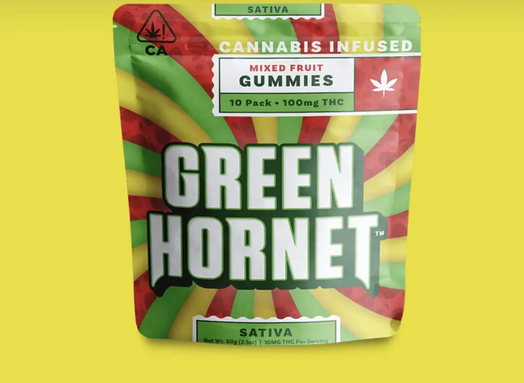 Жевательные конфеты Green Hornet со смешанными фруктами