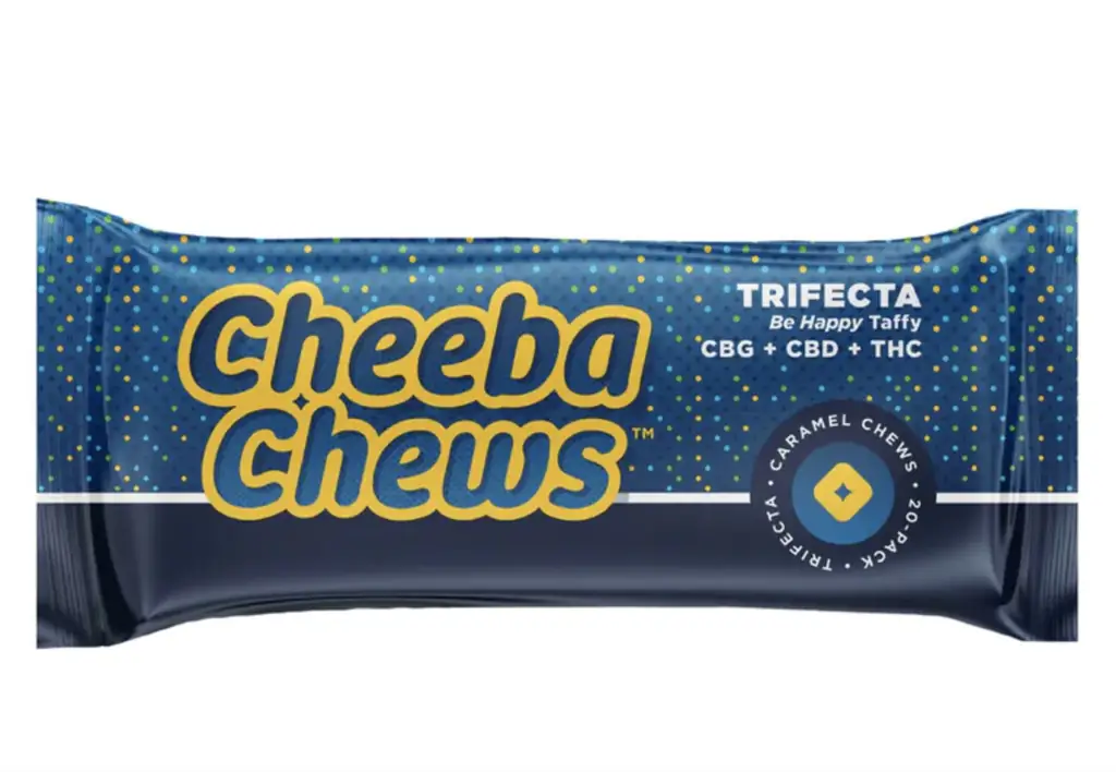 Cheeba Chews Trifecta: Be Happy Карамельная ириска 5 мг Cheeba Chews Trifecta: Be Happy Карамельная ириска 5 мг