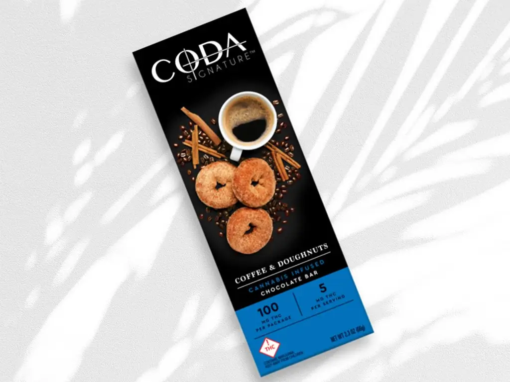 Coda Signature Coffee & Donuts Шоколадный батончик 100 мг Coda Signature Coffee & Donuts Шоколадный батончик 100 мг