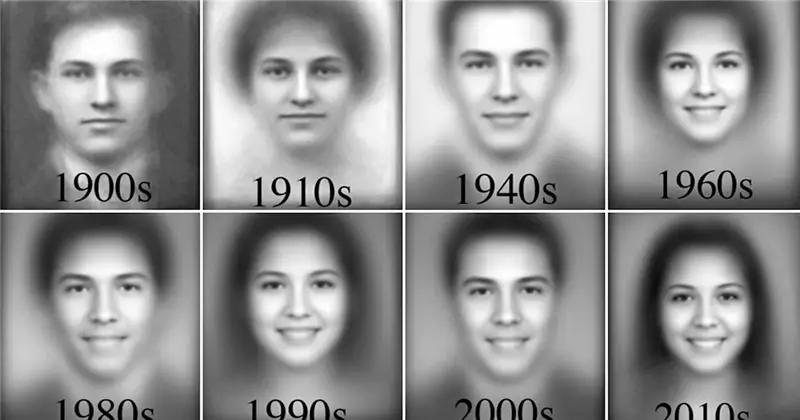 Эволюция улыбок на фотографиях из ежегодников за 100 лет