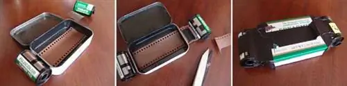 Олово Altoids используется для камеры-обскуры.