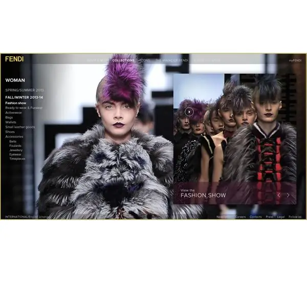 Fendi rilancia il sito istituzionale Fendi rilancia il sito istituzionale