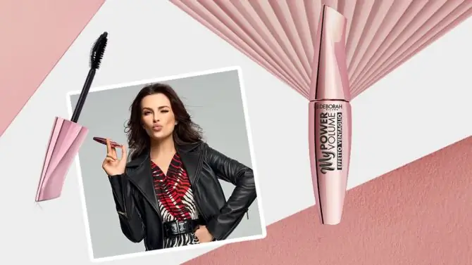 Ресницы с веерным эффектом и тушью My Power Mascara от Deborah Milano
