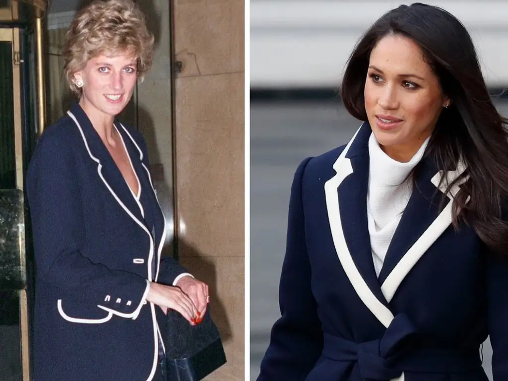diana meghan - blazer blu e bianco diana meghan - blazer blu e bianco