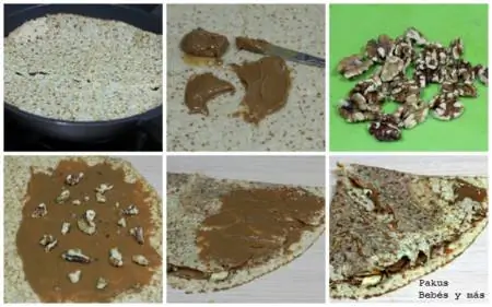 Блины Cajeta и грецкие орехи