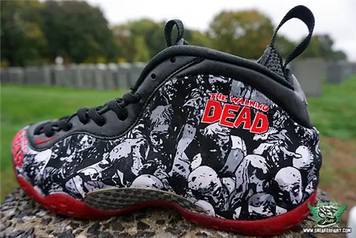 Nike Foamposite One Walking Dead Custom Nike Foamposite One Walking Dead Custom