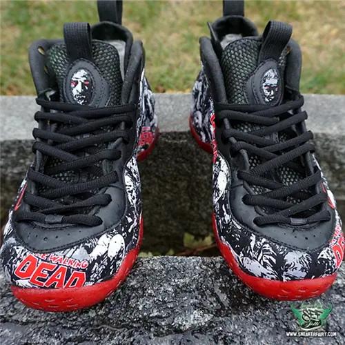 Nike Foamposite One Walking Dead Custom Nike Foamposite One Walking Dead Custom