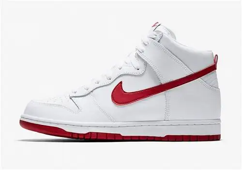 Nike Dunk High Белый Красный