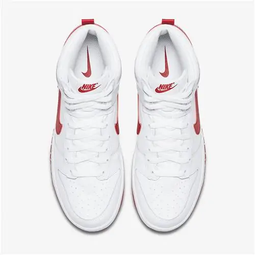 Nike Dunk High Белый Красный