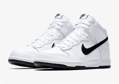 Nike Dunk High Белый Черный