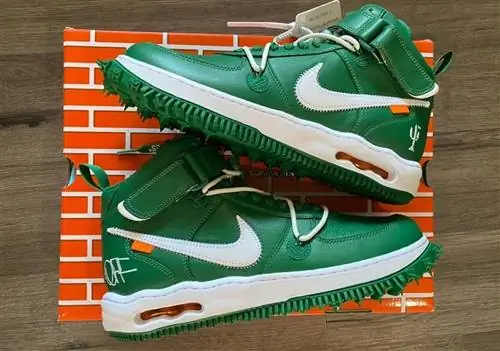 Off-White Nike Air Force 1 Mid Pine Green DR0500-300 Дата выпуска Off-White Nike Air Force 1 Mid Pine Green DR0500-300 Дата выпуска
